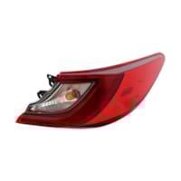 2025-2025 Toyota Camry TYC Tail Light Passenger Side Outer, Red, Clear Lens, LED, ABS Plastic Hou...