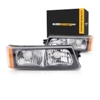 2003-2006 Chevrolet Silverado 1500 Corner Light Driver and Passenger Side Without Body Cladding, ...