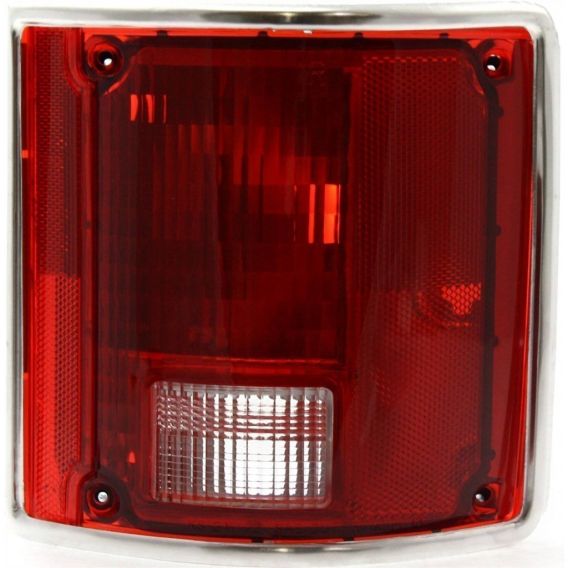 1978-1991 Chevy Blazer/Jimmy/Suburban/C10 DEPO Tail Light Assembly Passenger Side w/ Chrome Trim ...