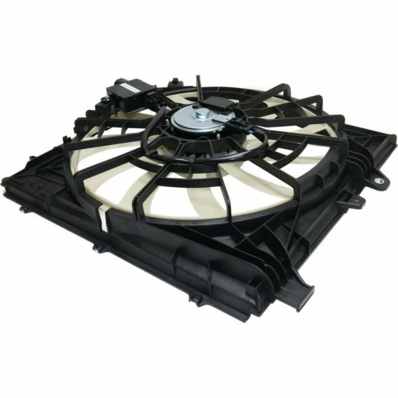 2014-2015 Cadillac CTS TYC Radiator and A/C Condenser Fan Assembly 2.0L /3 .6L w/ Fan Control Mod...