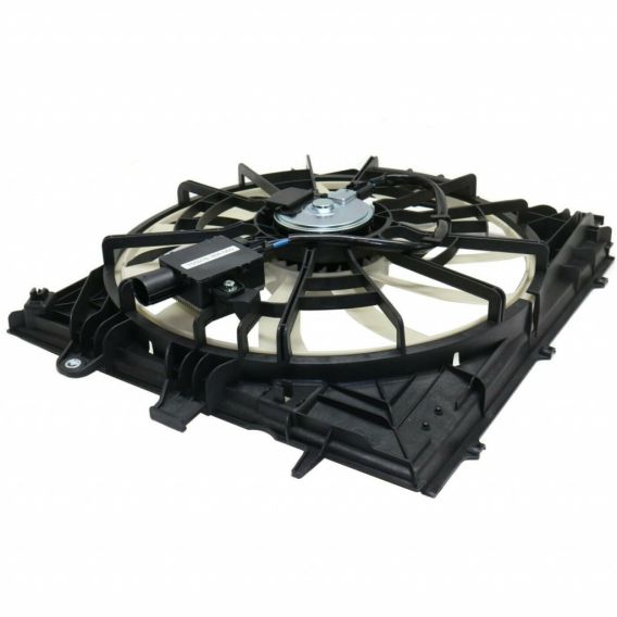 2014-2015 Cadillac CTS TYC Radiator and A/C Condenser Fan Assembly 2.0L /3 .6L w/ Fan Control Mod...